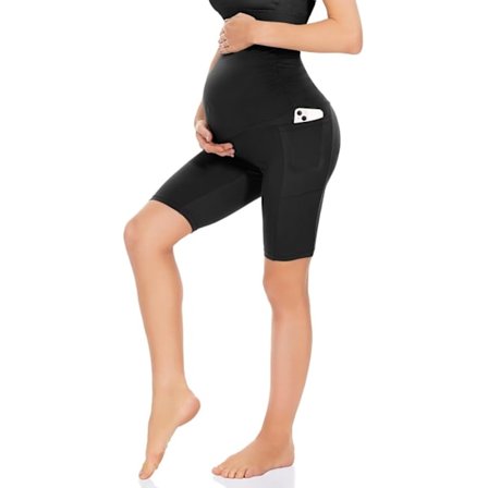 Korta mamma leggings för kvinnor