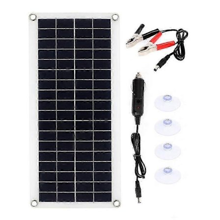2025 Ny Solpanel 12-18V Solcell Solpanel Kompatibel med Telefon Husbil Bil MP3 PAD Laddare Utomhus Batteri Su-WELLNGS