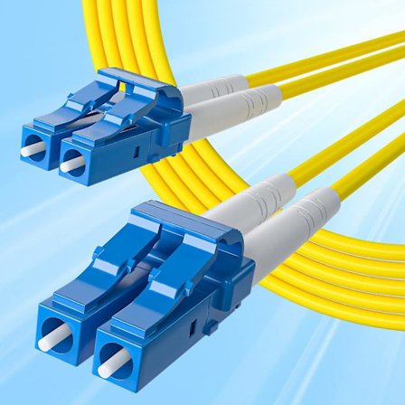 Lc-lc Smf Duplex Fiber Optisk Patch Kabel, 1-meter (3,3-ft)