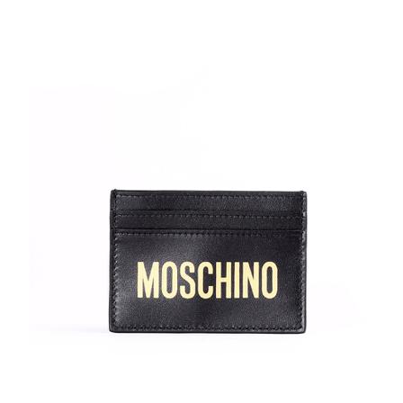Moschino, Cardholder Czarny, Kobieta, Rozmiar: ONE Size