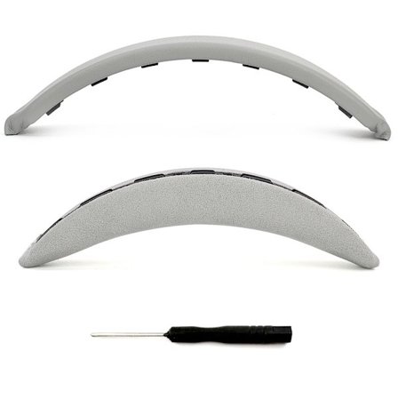 Udskiftningshovedbåndspude kompatibel med Bose QC35/QC35II/QC45/QC SE hovedtelefoner med skruetrækker Grey
