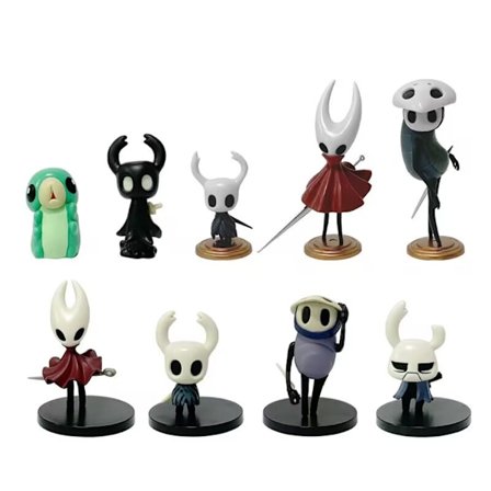 9 stk. Hollow Knight PVC Action Figur 15 cm Samlerobjekt til Skrivebord og Bilinstrumentbræt Dekoration Fødselsdagsgave til Børn og Voksne