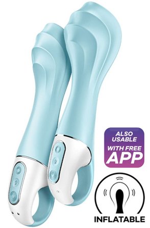 Satisfyer Air Pump Vibrator 5+ Blue G-piste vibraattori