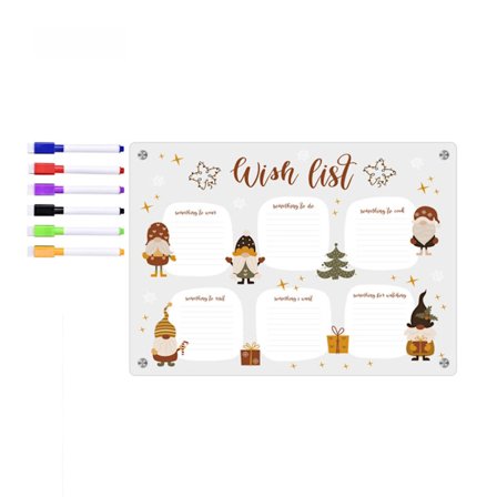 Magnetisk kalender för kylskåp Veckoplanerare Magnetisk kalender Whiteboard Att göra-lista Tavla för inköpslista för matvaror för kylskåp