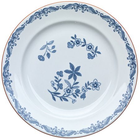 Rörstrand Ostindia Tallerken 21 cm. - Hvid med dekoration | KitchenOne