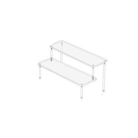 Akryl Display Stativ Figur Hylla 20X8CMTVÅLAGER TVÅLAGER