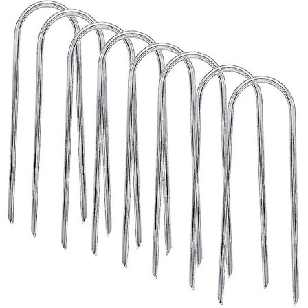 8 stk. Trampolin Vindpløkke Heavy Duty U-Form Spidse Ender Sikkerhed Jordforankring