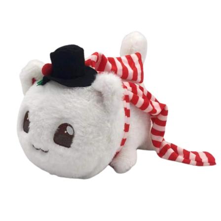 Meemeows Food Aphmau Kattdocka Plushie Leksak Söt Donut Fylld snowman