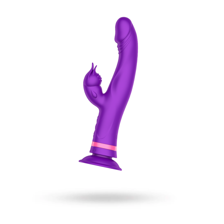 PAULA PURPLE – THE RABBIT VIBRATOR - Vuxen.se - Rabbitdildo, dildo med klitorsstimulans, vibrerande dildo
