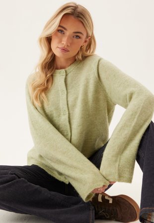 SELECTED - Slflulu New Ls Knit Cardigan - Lint Detail:MELANGE