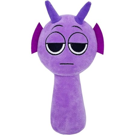 Sprunki Spillstoffdyr, Sprunki Leke Spillstoffdyr, Myk Utstoppa Dyre Pute Dukke Julegave Bursdagsgaver for Voksne Barn (Lilla)