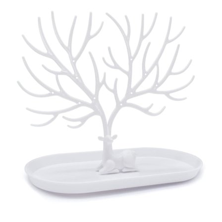 Hjortesmykkerstativ, Hjortdekorasjon, Smykketre, Armbåndstativ, Dekorativt Smykketre for Halskjeder