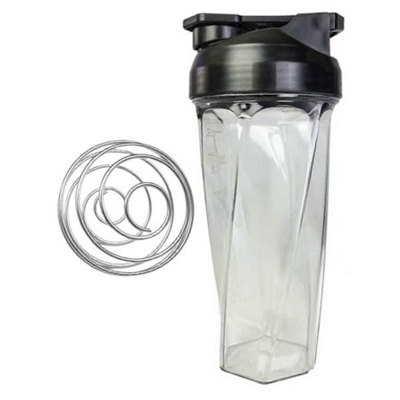 600 ml Tritan Protein Shaker Flaske - Bærbar Blender Kop med Rustfri Stål Kugle til Fitnesscenter, Træning, Fitness, Sportsdrikke & Smoothies