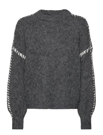 Vmzen Ls O-Neck Pullover Ga Exp Grey Vero Moda