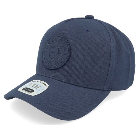Brixton - Blå adjustable Keps - Crest Washed Navy/Washed Navy Adjustable @ Hatstore