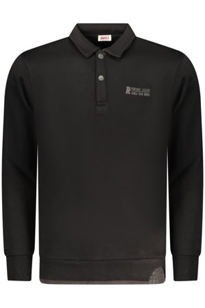 Rifle Polo Maniche Lunghe Uomo Nero