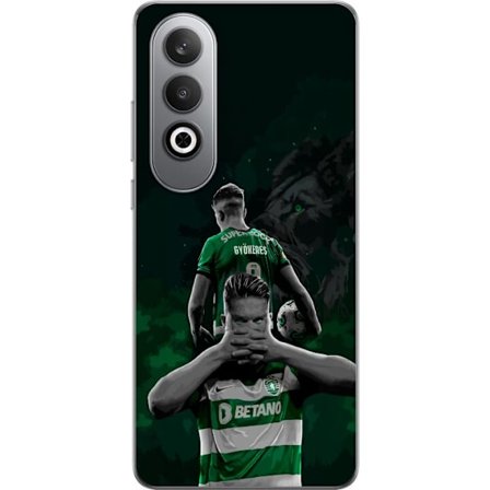 Kompatibel Mobilcover til OnePlus Nord CE4 Neonmotiv med teksten "Gaming er i mit DNA" på en blå og rød murvæg med en lysende DNA-spiral.