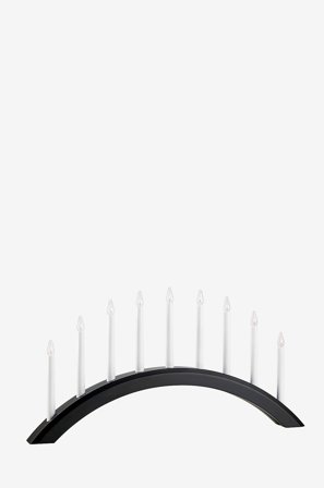 Markslöjd - Ljusstake Avento 9L - Svart - Adventsljusstakar - Från Homeroom