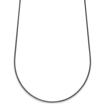 Essentials | Collana con catena a spina di pesce da 2 mm nero canna di fucile per uomini - Collane a catena