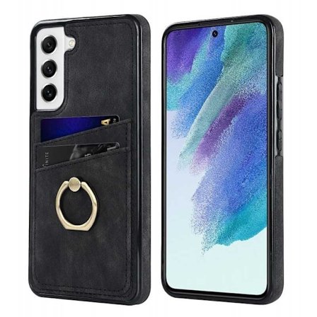 Samsung S21 FE -matkapuhelimen suojakuori korttitelineellä Retro V4