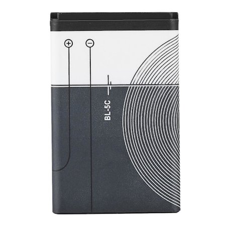 Reservebatteri Miljøvenligt Lithium Batteri kompatibelt med Nokia BL-5C 1020 mah 3.7