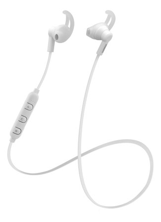 STREETZ Bluetooth stay-in-ear headset with mic, Bluetooth 5.0, white