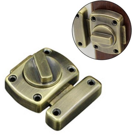 Dørhåndtak anti-tyveri enhet børstet rustfritt stål dør lås for baderomsdør skapdør Gjelder for ulike dører, liten fortykket sinklegering