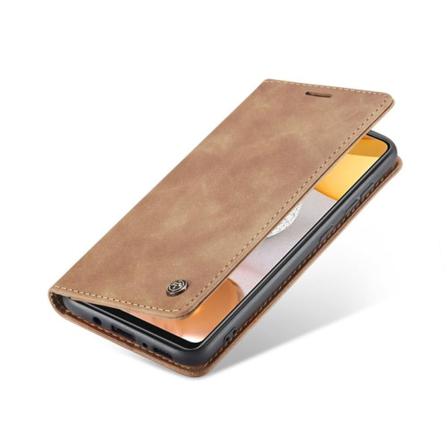 Samsung Galaxy S21 Plus - Caseme Retro Flip Fodral - Ljus Brun Lightbrown Ljus Brun