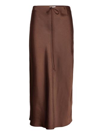 Encopper Skirt 6785 Knälång Kjol Vinröd Envii