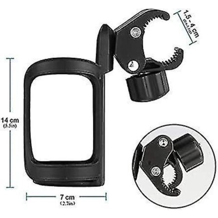 Pakke med 2 sykkelflaskeholdere Drikkholder 360 graders rotasjon