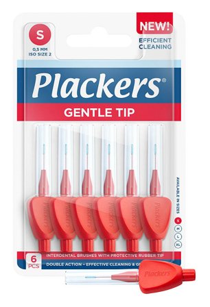 Plackers Interdentalbørste 0,5mm S 6 stk, Medicin & Pleje, Mund & Tandpleje, Tandstikker