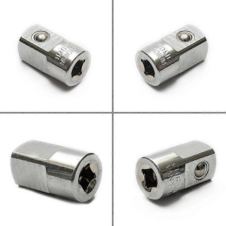 Skralle Hylseadapter Reduksjonshylse 1/4 3/8 1/2 Tomme Hunn Til Hann Driv Skralle Adapter Del
