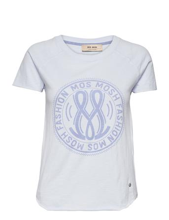 Paulina O-Ss Tee Blue MOS MOSH