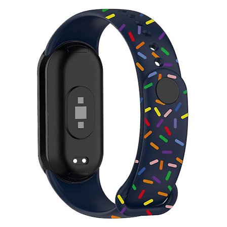 Färgglad prickig ersättningsarmband i silikon till Xiaomi Smart Band 8