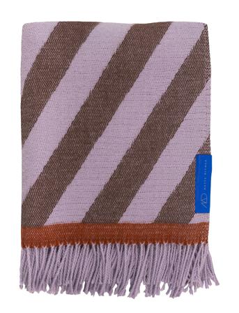 Retro Throw Home Textiles Cushions & Blankets Blankets & Throws Purple Mette Ditmer