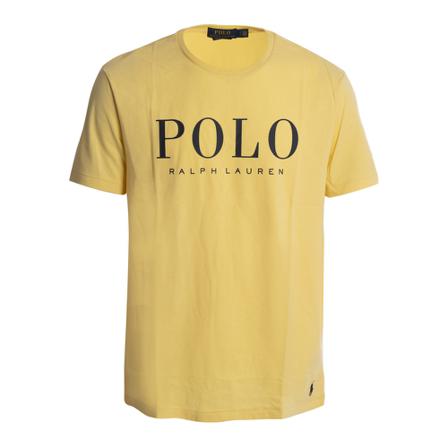 Ralph Lauren Logo Printed T-Shirt Gul, Herre T-shirts