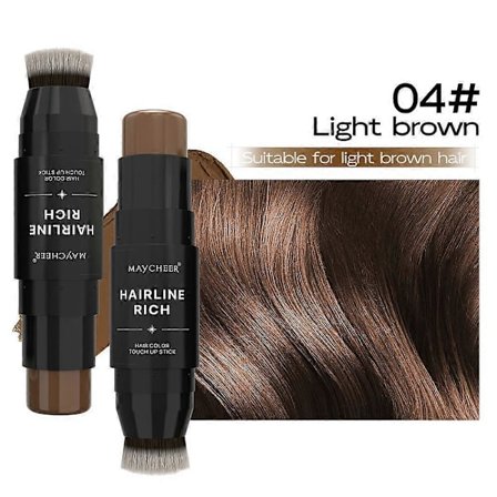 5 färgers Root Cover Up Stick, Hårfärg Touch-up Penna, Omedelbar Grå Hår Täckning & Hårförtunnings Täckning, Concealer för Tunna Hårlinjer, Semi 