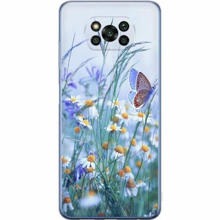 Xiaomi Poco X3 Pro Genomskinligt Skal Blommor