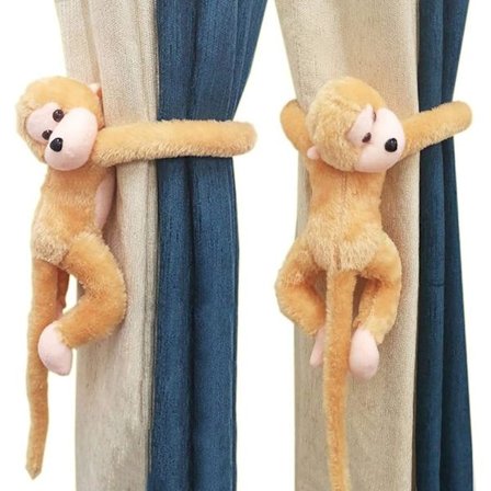 2 stk. gardinholdere søte ape gardinklips tau gardinholder spenner dekorative gardinholdere