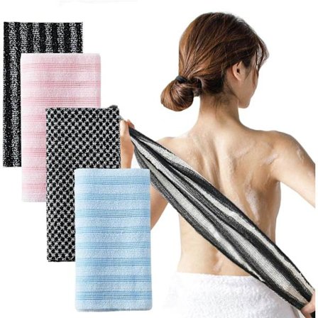 Eksfolierende badehåndkle, unisex, tilgjengelig i 4 farger. 4 farger