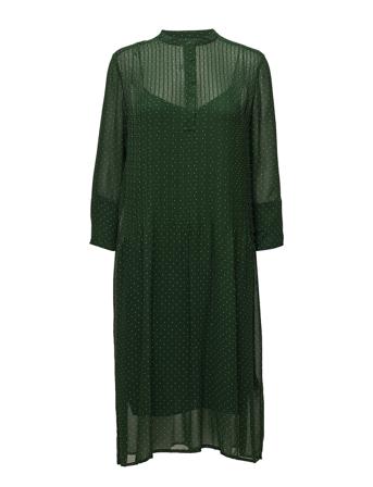 Elm Shirt Dress Aop 9695 Knälång Klänning Grön Samsøe Samsøe