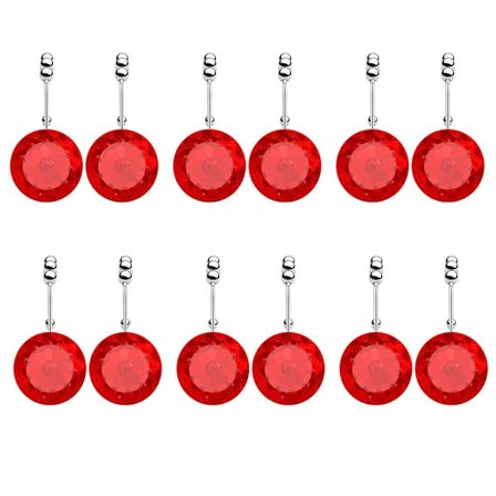 12 Stk Bruseforhængskroge Bruseforhængsbøjler RØD