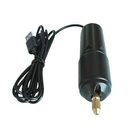Mini Pieni Sähköpora Kannettava Kädessä Pidettävä Micro USB Porakone (1kpl, Musta)