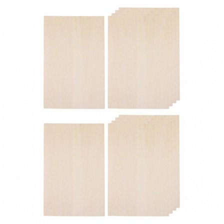 20 kappaletta DIY-malli balsapuulevyä puulevyä askartelu malli 50x200x1.5mm