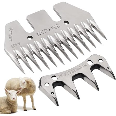 Profesjonelle saueklippeblader, slitesterke klippeblader i rustfritt stål for stell av husdyr, egnet for sau, alpakkaer og geiter