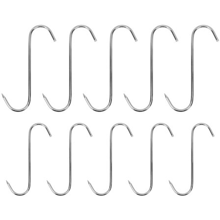 10 stk. Metal Kød Hængere Kød Krog Slagtere Bacon Kroge Kød Hængende Kroge Grill Krog S Hængende Kroge Kød