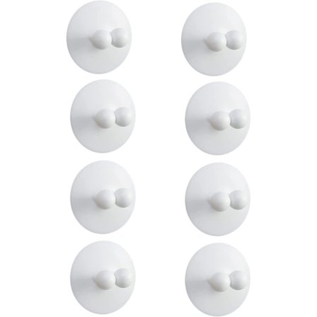 8 stk Tannbørsteholder, Sugeskopp-tannbørsteholder, Veggmontert Silikon Tannbørsteholder, Ingen Boring Passer For Tannbørste Håndkle Barberhøvel Bad