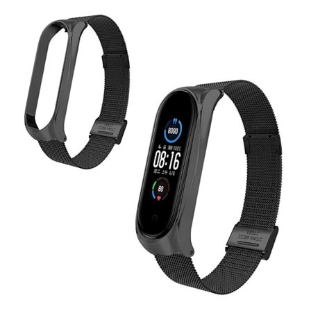 Xiaomi Mi Band 5 stainless steel watch band - Black