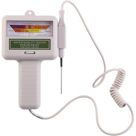 Frit klor tester PH-meter 2 i 1 digital vandanalysemonitor,