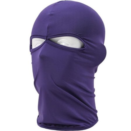 Vinter Full Face Varm Mask Utomhus Cykling Vindruta lila